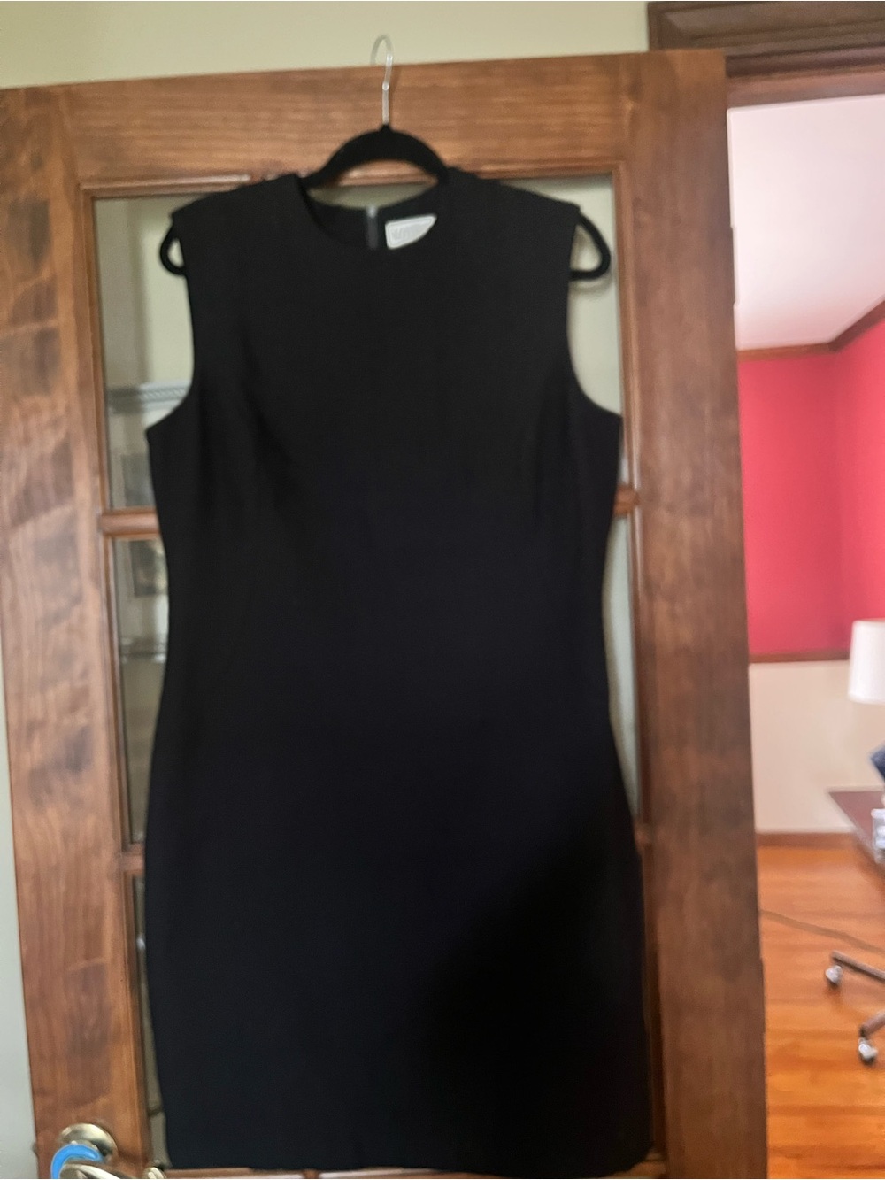 Kasper Black Sleeveless Sheath Dress